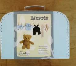 Teddybär Morris - ink. Koffer mit Kleidung