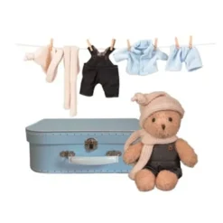 Teddybär Morris - ink. Koffer mit Kleidung