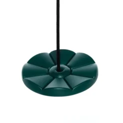 Tellerschaukel Ø28 cm - Grün (schwarzes Seil)