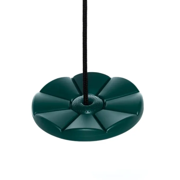 Tellerschaukel Ø28 cm - Grün (schwarzes Seil)