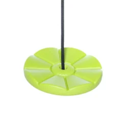 Tellerschaukel - lime (schwarzes Seil)