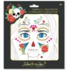 Temporäre Gesichts-Tattoos - Sugar Skull