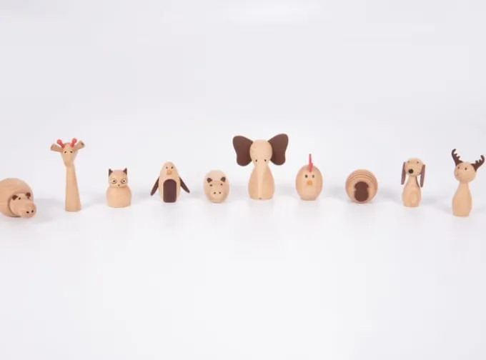 Tierfreunde - Holzfiguren, 10 Stk.