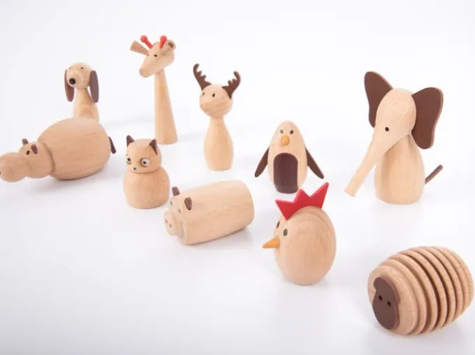 Tierfreunde - Holzfiguren, 10 Stk.