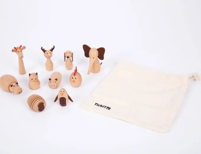 Tierfreunde - Holzfiguren, 10 Stk.
