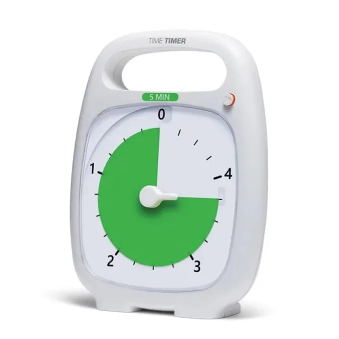 Time Timer PLUS 5 Min - weiß, 14 x 18 cm