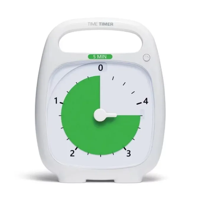 Time Timer PLUS 5 Min - weiß, 14 x 18 cm