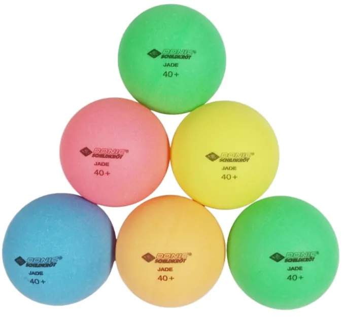Tischtennisbälle Poly 40+ - Ø 4 cm, 6 Stk.