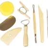Töpferwerkzeuge aus Holz - 8 Stk.