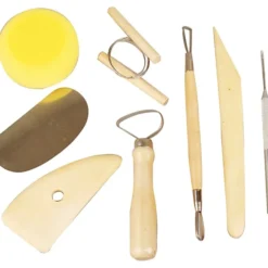 Töpferwerkzeuge aus Holz - 8 Stk.