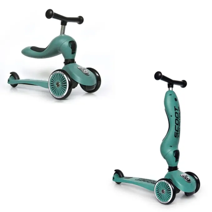 Tretroller/Laufradkombi - Highwaykick 1, Green