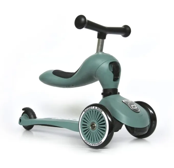 Tretroller/Laufradkombi - Highwaykick 1, Green