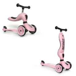 Tretroller/Laufradkombi - Highwaykick 1, Rosa