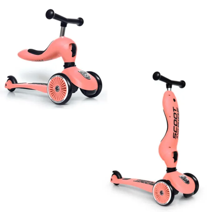 Tretroller/Laufradkombi - Highwaykick 1, Peach