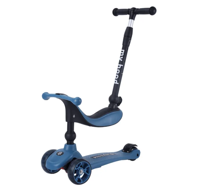 Tretroller / Laufradkombi - Kick'n'Ride, blau