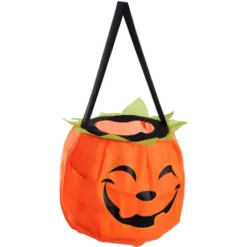 Trick-or-Treat-Tasche - Kürbis, Ø15 cm