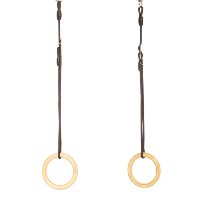 Turnringe (schwarzes Seil) - 14,5 cm