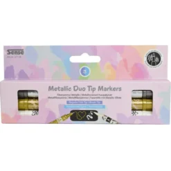 Twin Marker - Gold/Silber/Weiß, 3 Stk