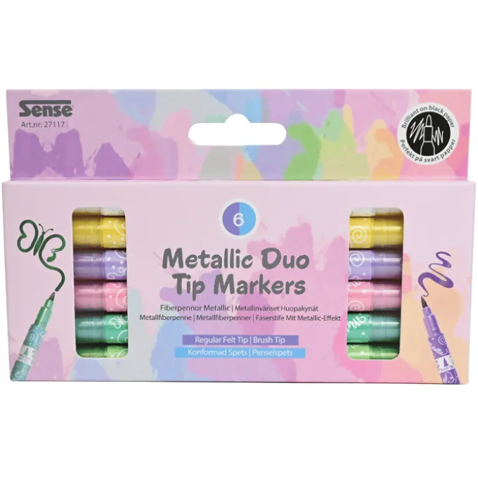 Twin Marker - Metallic, 6 Stk