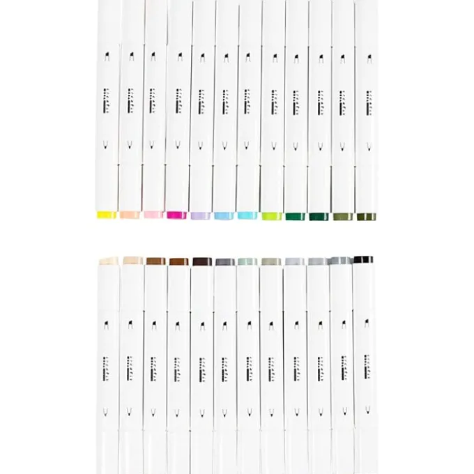Twin Markers - Natur & Pastell, 24 Farben