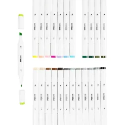 Twin Markers - Natur & Pastell, 24 Farben