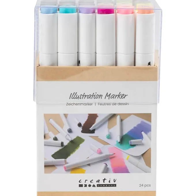 Twin Markers - Natur & Pastell, 24 Farben