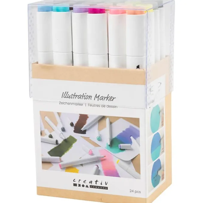 Twin Markers - Natur & Pastell, 24 Farben