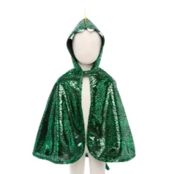 Umhang Drache - grün/gelb, Gr. 2-3 Jahre