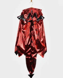 Umhang Fantasie-Drache, rot - Gr. 3-8 Jahre