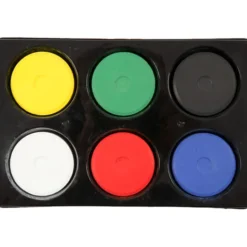 Wasserfarben Ø 5,7 cm - Grundfarben, 6 Stk.