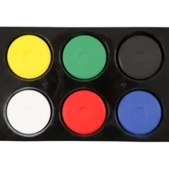 Wasserfarben Ø 4,4 cm - Grundfarben, 6 Stk.