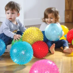 Weicher Regenbogenball mit Luft – inkl. Kugeln