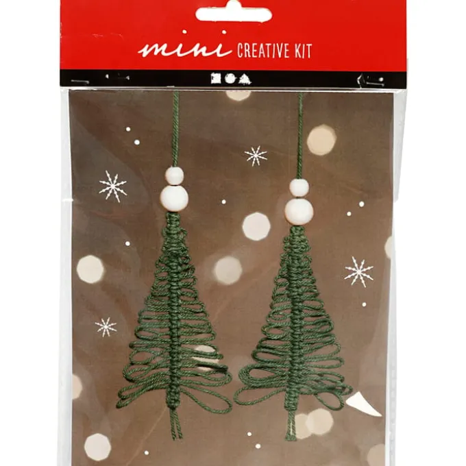 Weihnachtsbastelset - Macramé Weihnachtsbäume