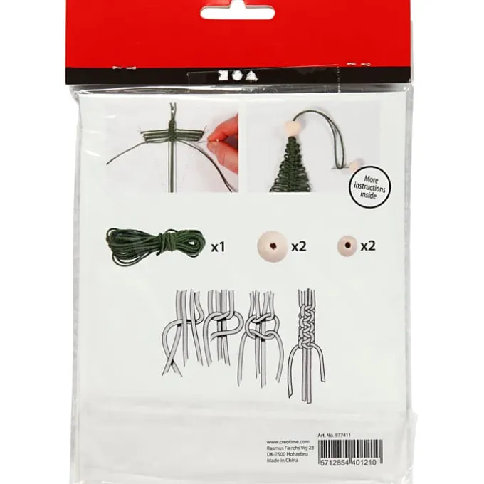 Weihnachtsbastelset - Macramé Weihnachtsbäume