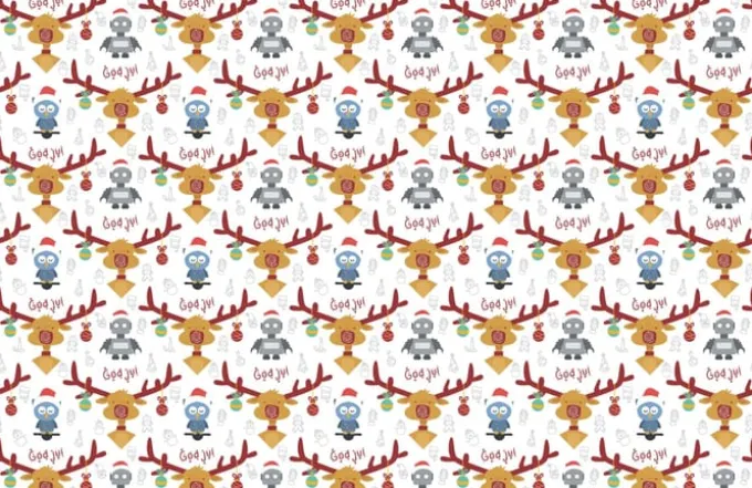 Weihnachtsgeschenkpapier - Rolle 40 cm x 3 m