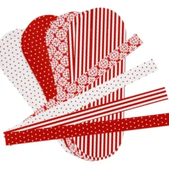 Weihnachtsherzen - Bastelset f. 8 Stk