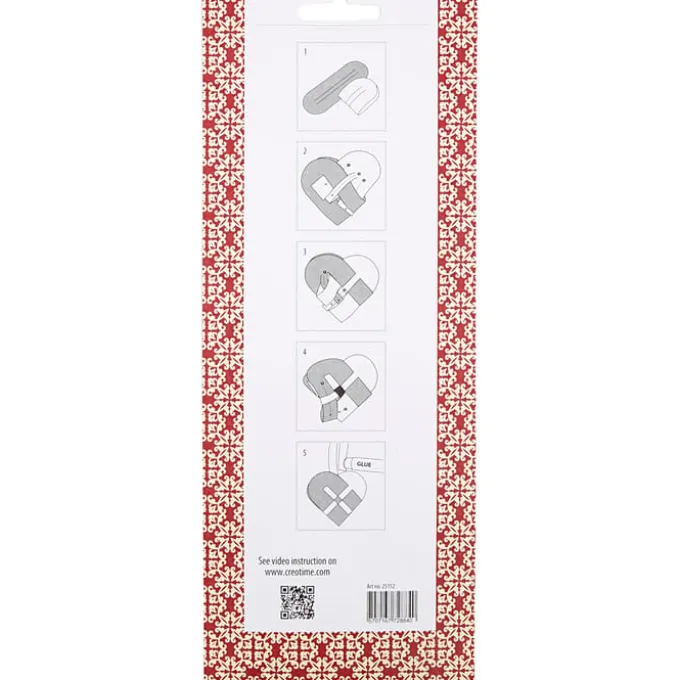 Weihnachtsherzen - Bastelset f. 8 Stk