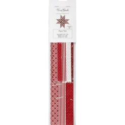 Weihnachtssterne flechten - Rot/Weiß