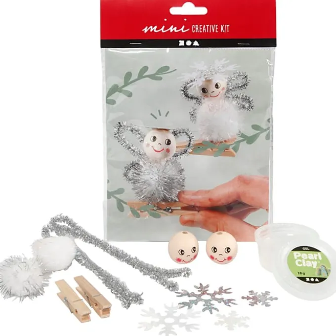 Weihnachtstütchen - Engel auf Wäscheklammern