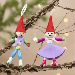 Weihnachtstüte -Kleine Weihnachtsmännchen, 2 Stk.