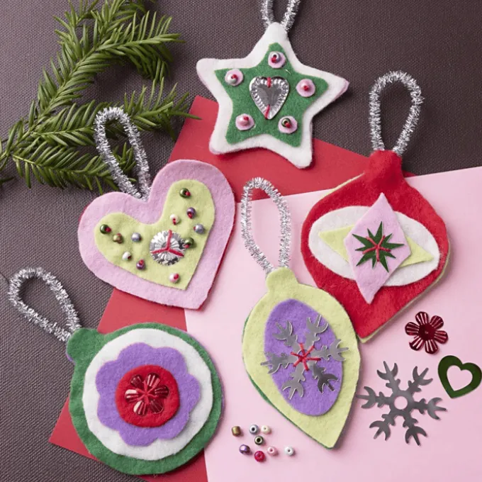 Weihnachtstüte - Mache Weihnachtsanhänger aus Filz