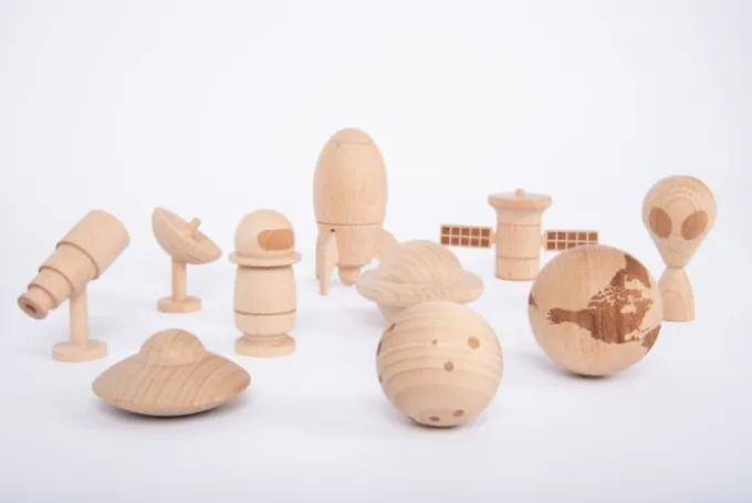Weltraumabenteuer - Holzfiguren 10 Stk.