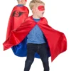 Wendbares Superheldencape, rot/blau (3-7 J.)