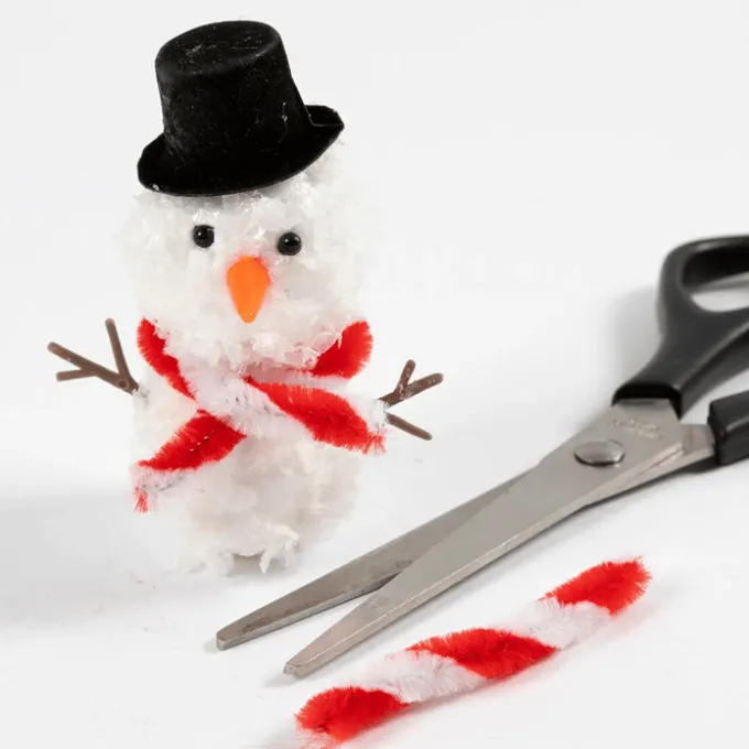 Wichtelspaß basteln - Schneemann