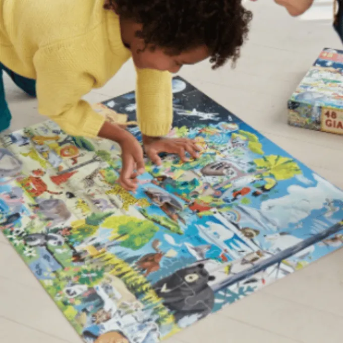XXL Puzzle 48 Teile - Lebensräume der Tiere