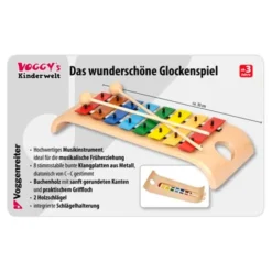 Xylophon mit 8 Metallklangplatten (C-Dur)