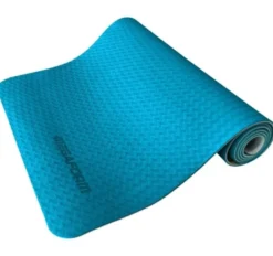 Yogamatte 183 x 61 cm - blau/grau
