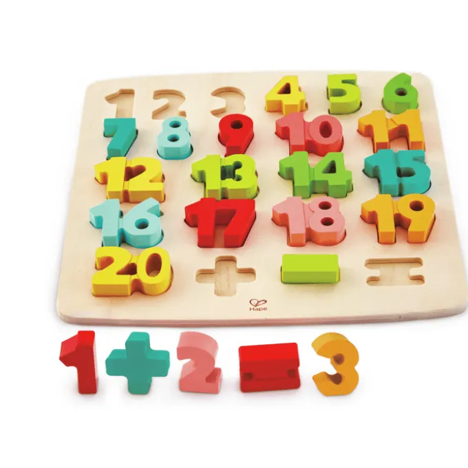 Zahlen & Rechensymbole - Holzpuzzle, 27tlg.