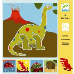 Zeichenschablonen – Dinosaurier, 5 Stk.