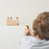 Zielscheiben schießen mit Gummibändern